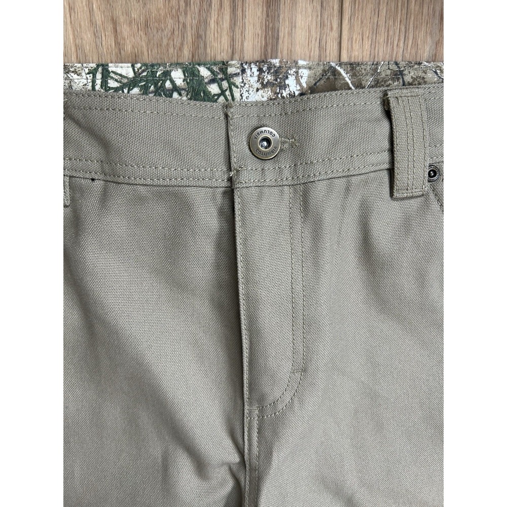 Columbia Women's PHG Roughtail Field‎ Pant Canvas Tan Sz 16 short Canvas Cargo